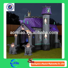 Casa assombrada inflável do halloween da alta qualidade com material de oxford venda